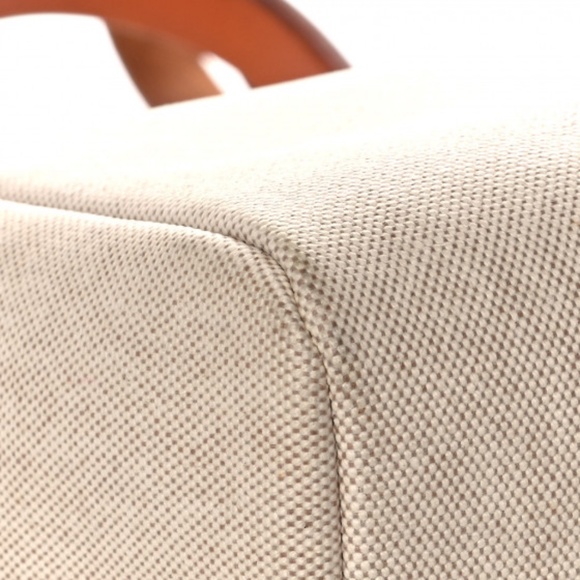HERMES  Toile Vache Calfskin Herbag 30 PM Backpack Natural - Picture 10 of 12